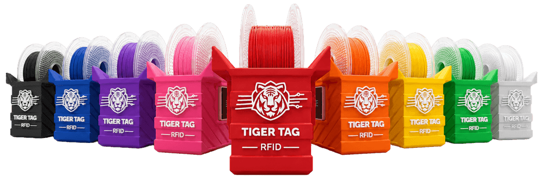 TigerPODs printed in nine colours by the community