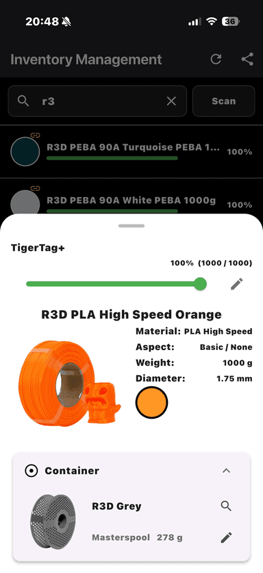 Mobile — spool identified